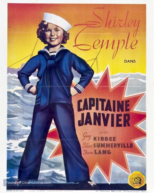 Captain January - Belgian Movie Poster