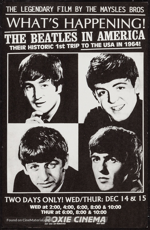 What&#039;s Happening! The Beatles in the U.S.A. - Movie Poster