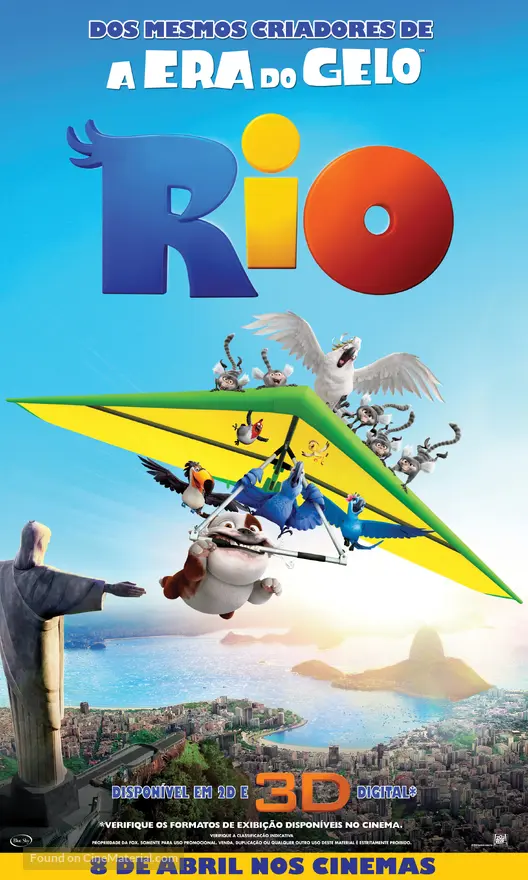 Rio 11 Brazilian Movie Poster Rio 11 Brazilian Movie Poster