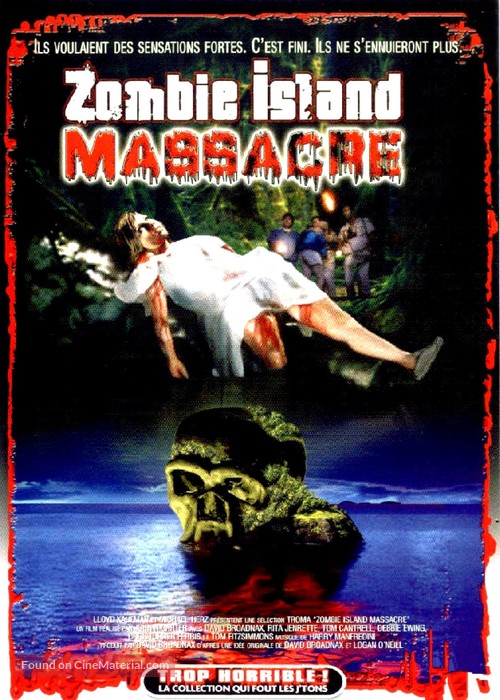 Zombie Island Massacre - French DVD movie cover