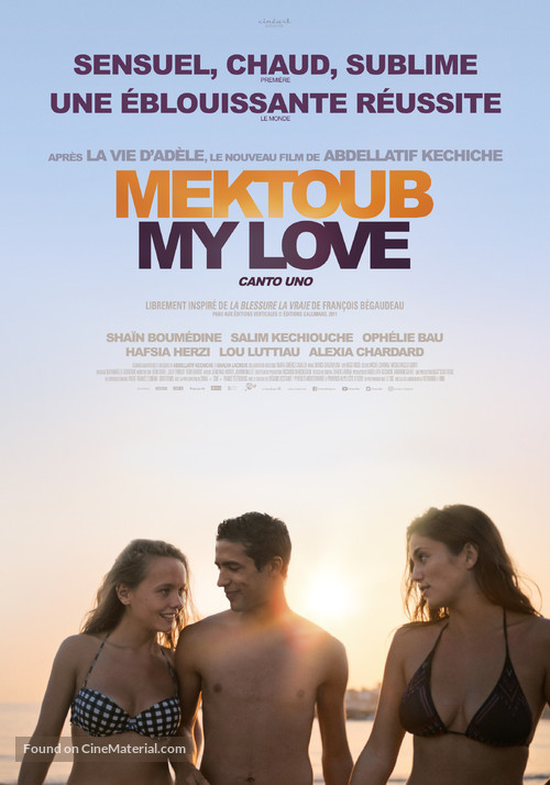 Mektoub, My Love: Canto Uno - Belgian Movie Poster