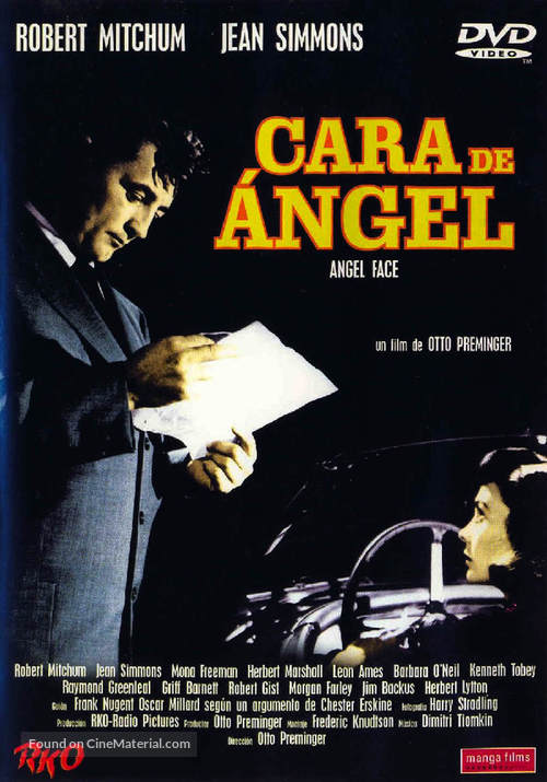 Angel Face - Spanish DVD movie cover