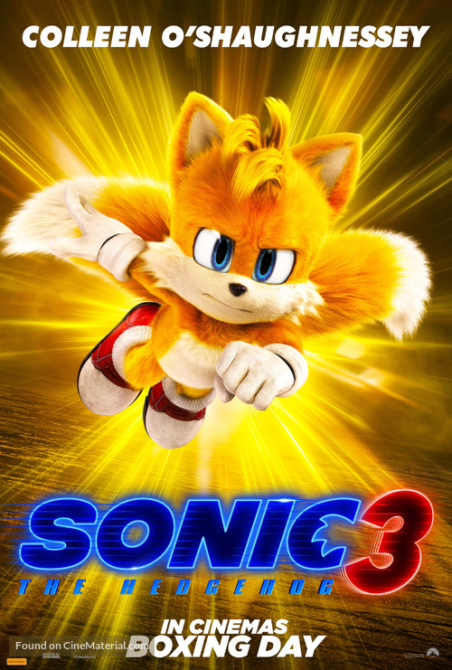 Sonic the Hedgehog 3 - Australian Movie Poster