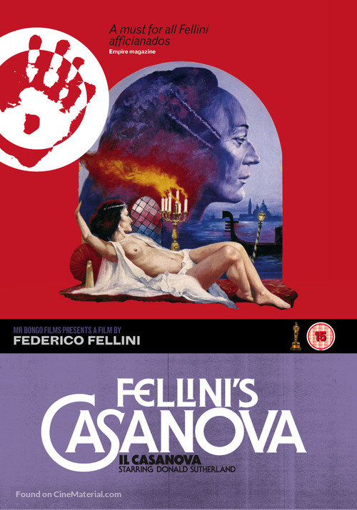 Il Casanova di Federico Fellini - British DVD movie cover