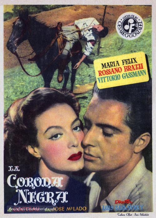 La corona negra - Spanish Movie Poster