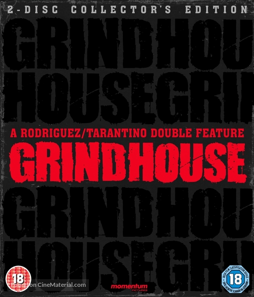Grindhouse - British Blu-Ray movie cover