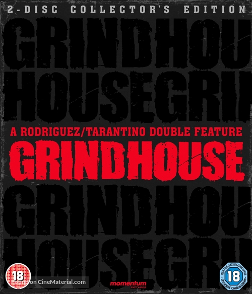 Grindhouse - British Blu-Ray movie cover
