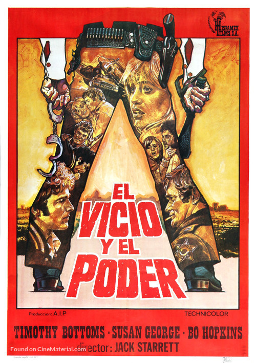 A Small Town in Texas - Spanish Movie Poster