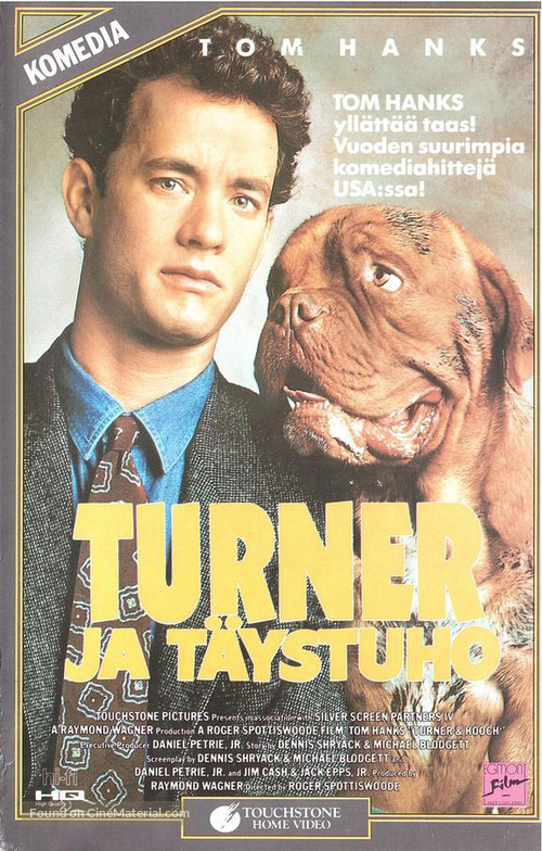 Turner And Hooch - Finnish VHS movie cover