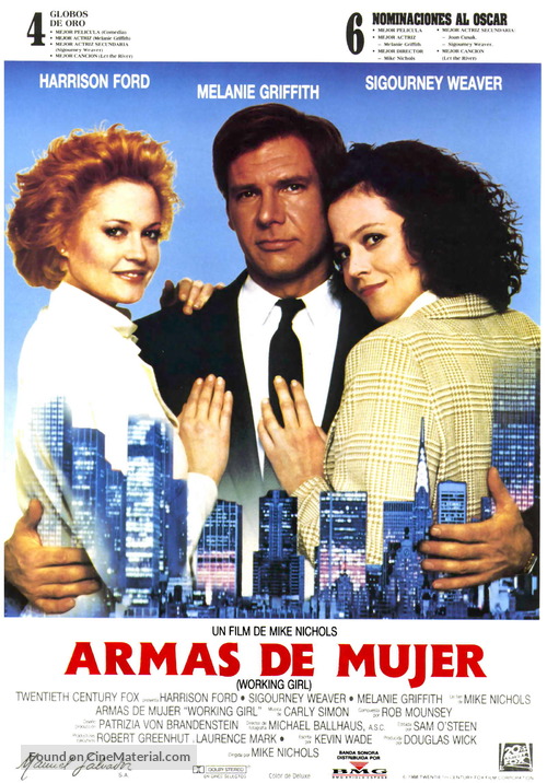 Working Girl - Spanish Movie Poster