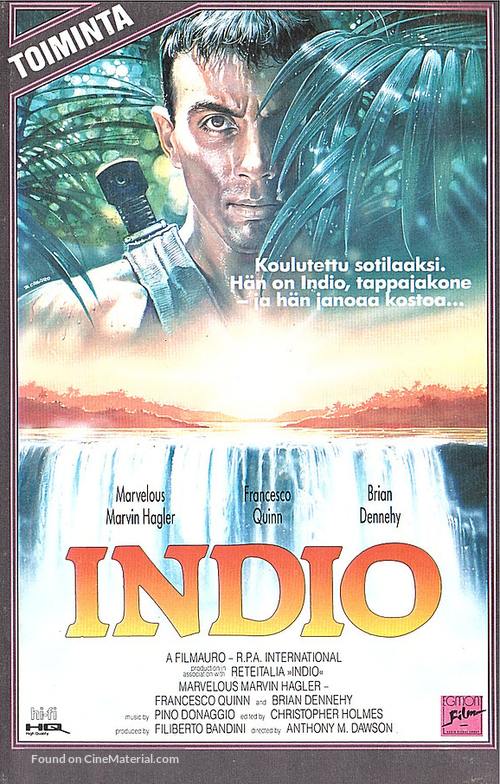 Indio - Finnish VHS movie cover