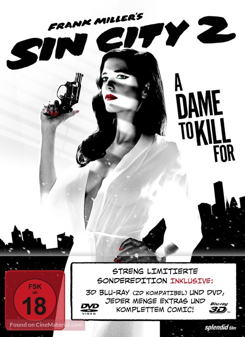 Sin City: A Dame to Kill For - German Blu-Ray movie cover