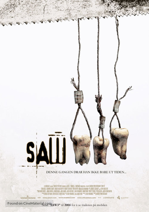 Saw III - Norwegian Movie Poster