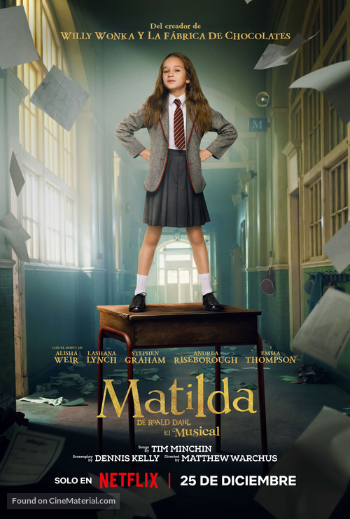 Roald Dahl&#039;s Matilda the Musical - Argentinian Movie Poster