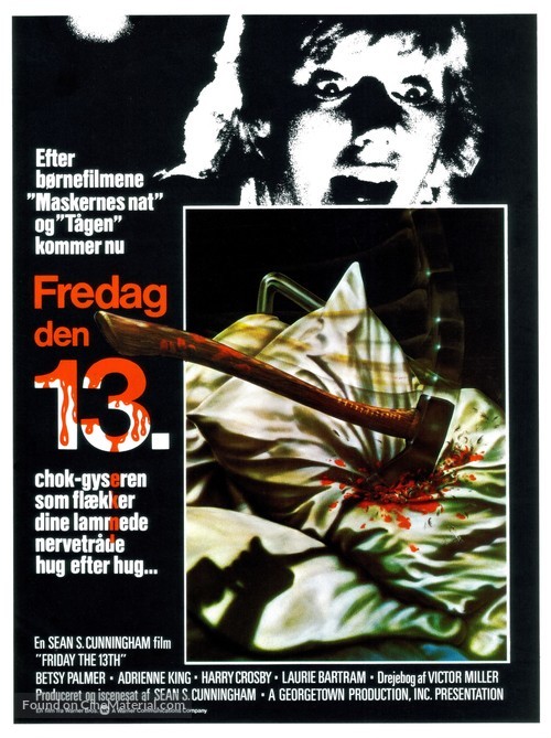 Friday the 13th - Danish Movie Poster