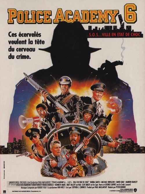 Police Academy 6: City Under Siege - French Movie Poster