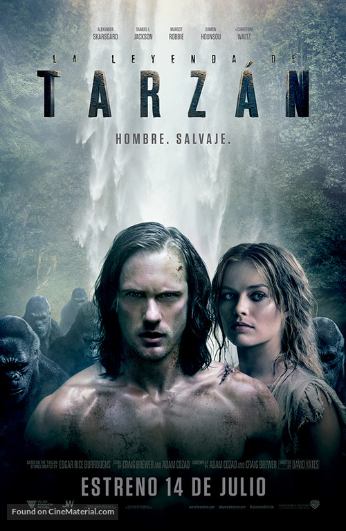 The Legend of Tarzan - Chilean Movie Poster