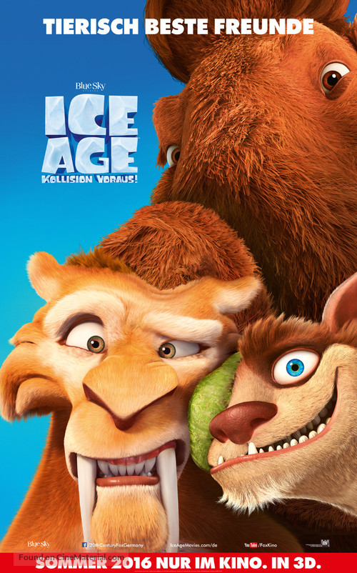 Ice Age: Collision Course - German Movie Poster