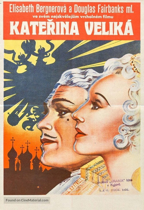 The Rise of Catherine the Great - Czech Movie Poster