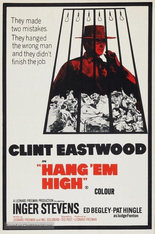 Hang Em High - British Movie Poster
