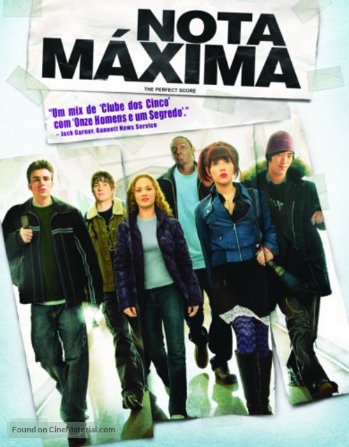 The Perfect Score - Brazilian DVD movie cover