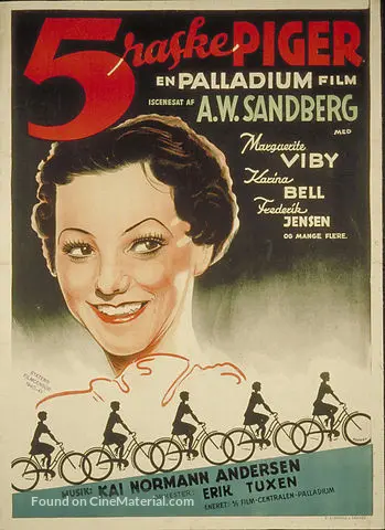 5 raske piger - Danish Movie Poster