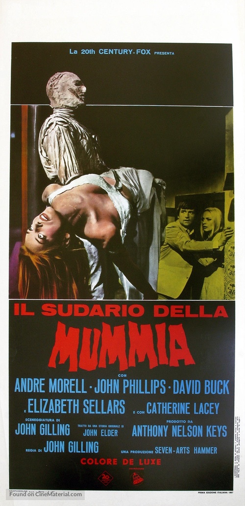 The Mummy&#039;s Shroud - Italian Movie Poster