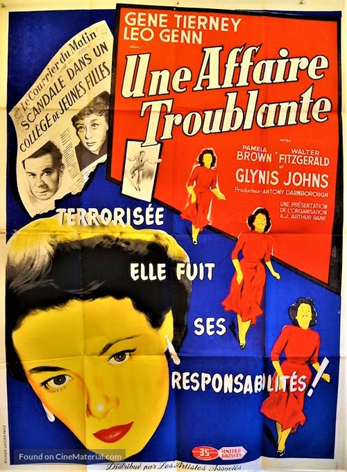 Personal Affair - French Movie Poster