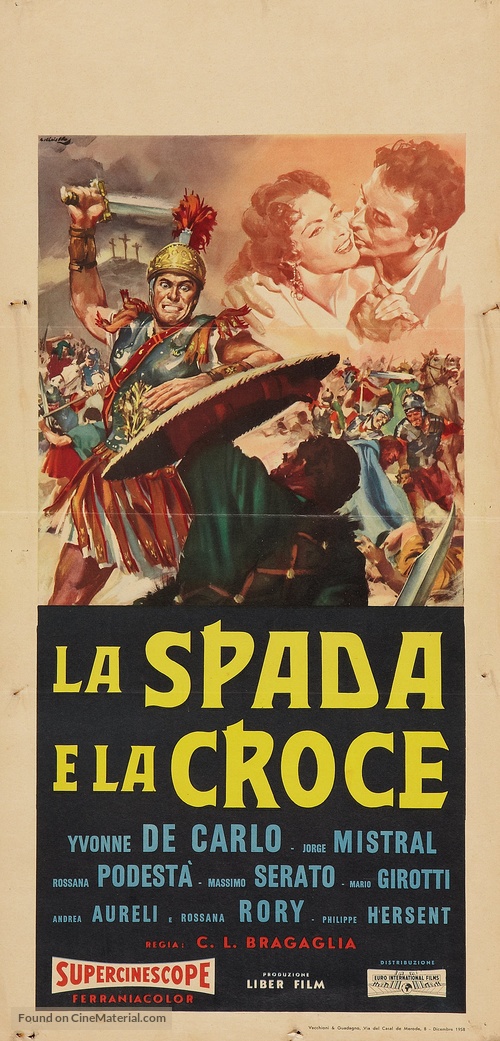 La spada e la croce - Italian Movie Poster