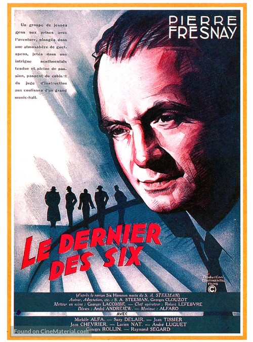 Le dernier des six - French Movie Poster