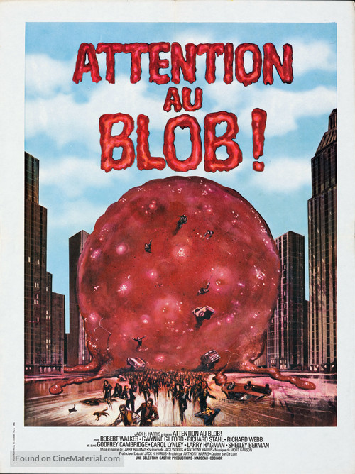 Beware! The Blob - French Movie Poster