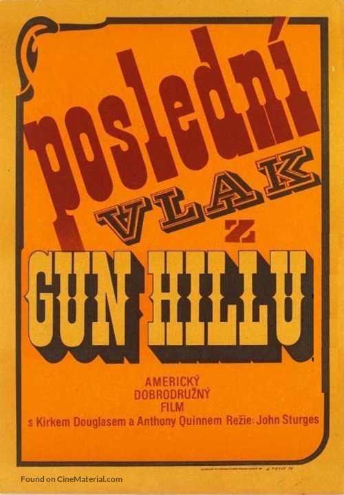 Last Train from Gun Hill - Czech Movie Poster
