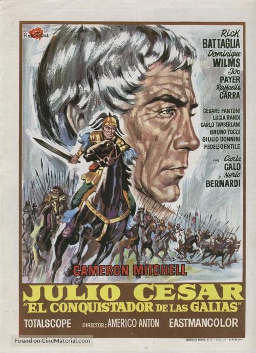 Giulio Cesare il conquistatore delle Gallie - Spanish Movie Poster