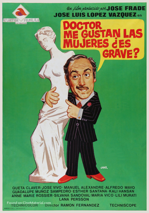 Doctor, me gustan las mujeres, &iquest;es grave? - Spanish Movie Poster