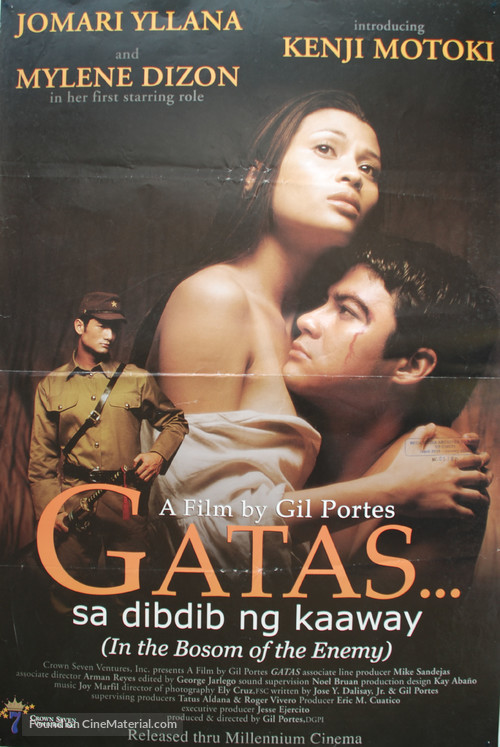 Gatas... Sa dibdib ng kaaway - Philippine Movie Poster