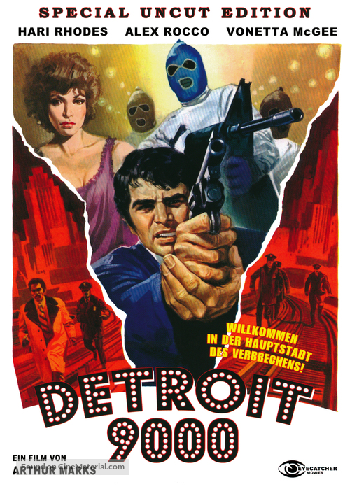 Detroit 9000 - German DVD movie cover