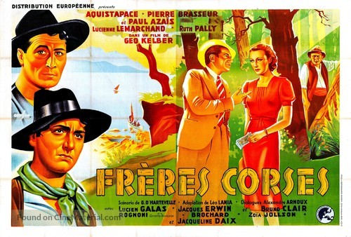 Fr&egrave;res corses - French Movie Poster