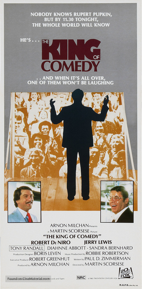The King of Comedy - Australian Movie Poster