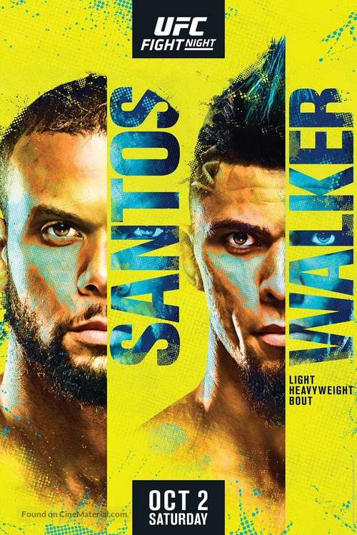 &quot;UFC on ESPN&quot; Santos vs. Walker - Movie Poster