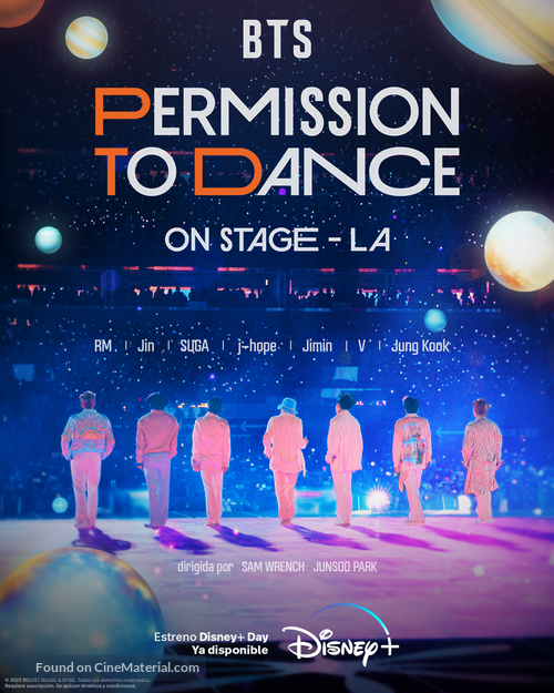 BTS Permission to Dance on Stage - Seoul: Live Viewing - Spanish Movie Poster