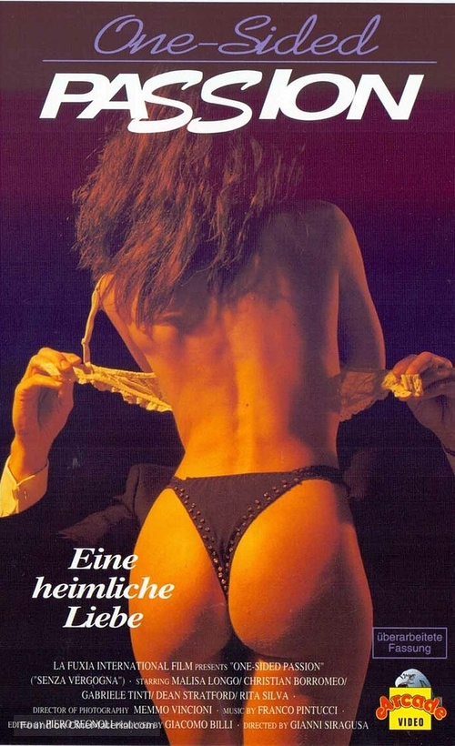 Senza vergogna - German VHS movie cover