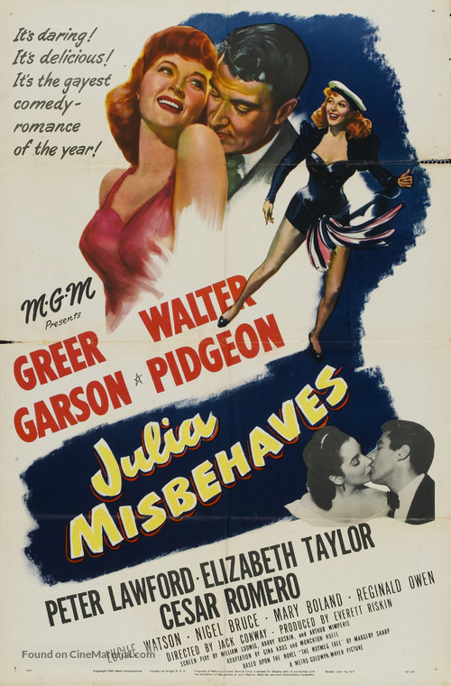 Julia Misbehaves - Movie Poster