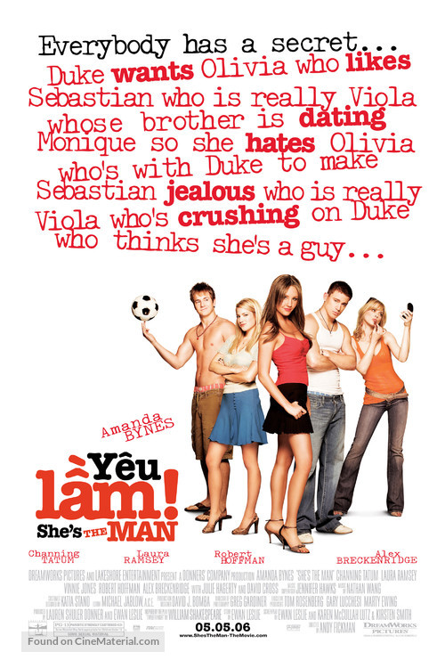 She&#039;s The Man - Vietnamese Movie Poster