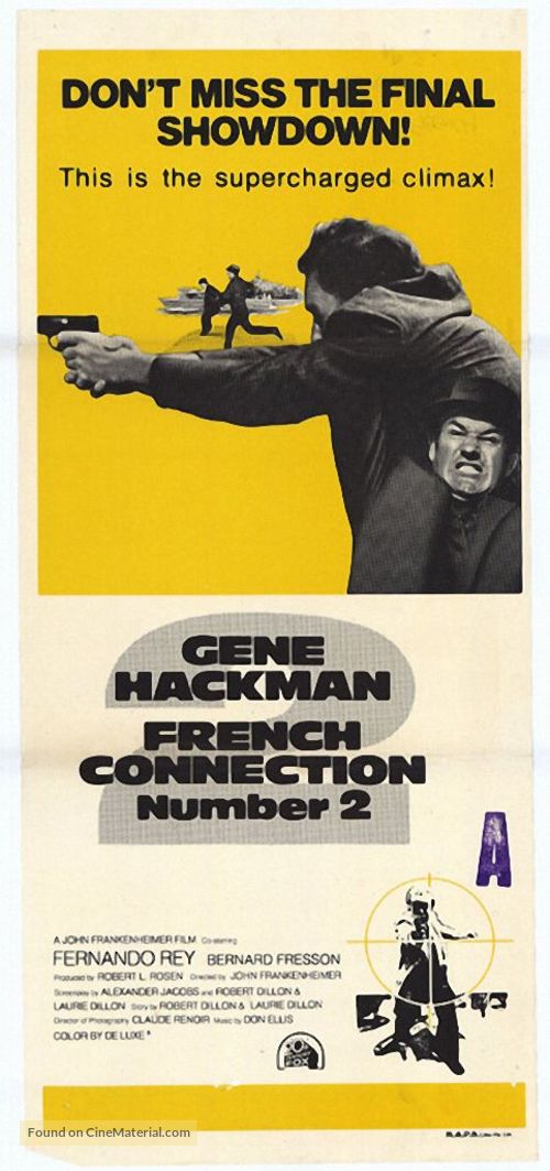 French Connection II - Australian Movie Poster