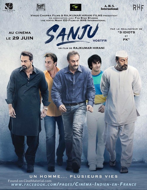 Sanju - French Movie Poster