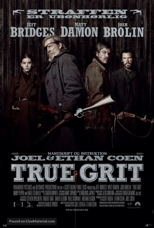 True Grit - Danish Movie Poster