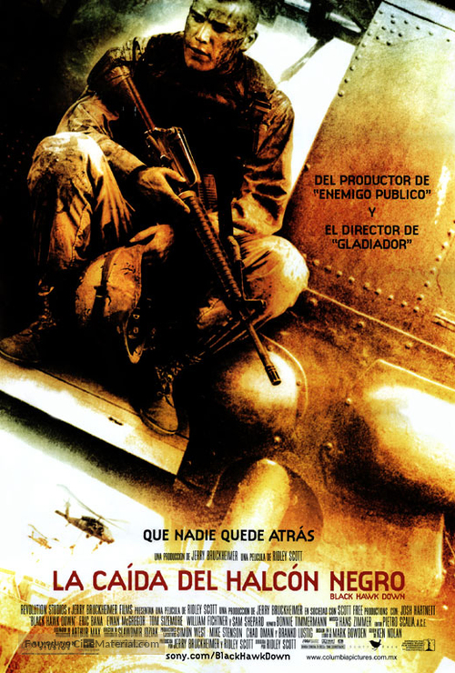Black Hawk Down - Mexican Movie Poster