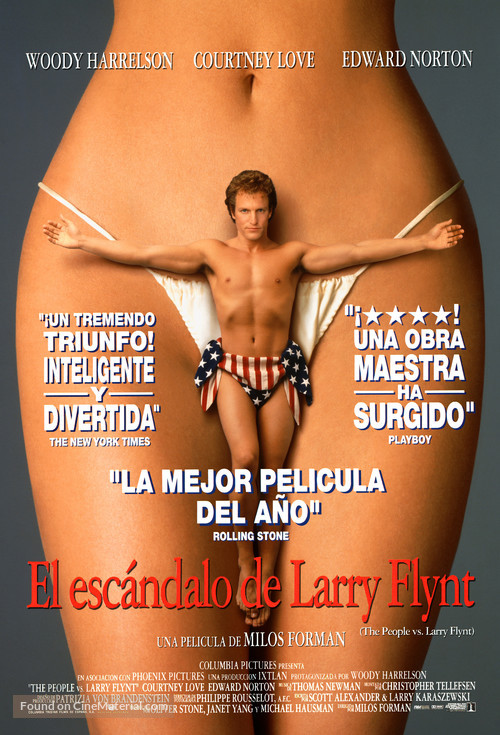 The People Vs Larry Flynt - Spanish Movie Poster