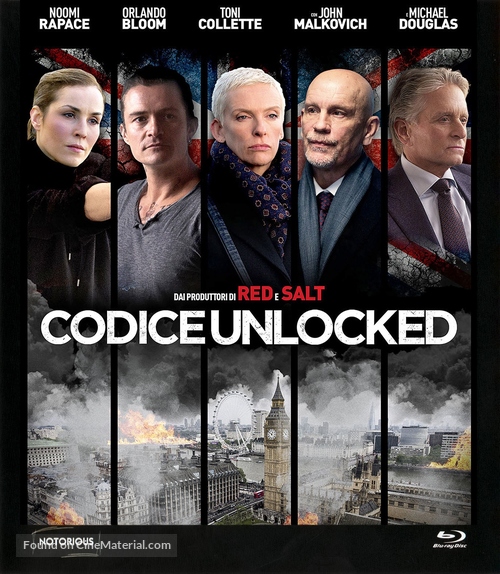 Unlocked - Italian Blu-Ray movie cover