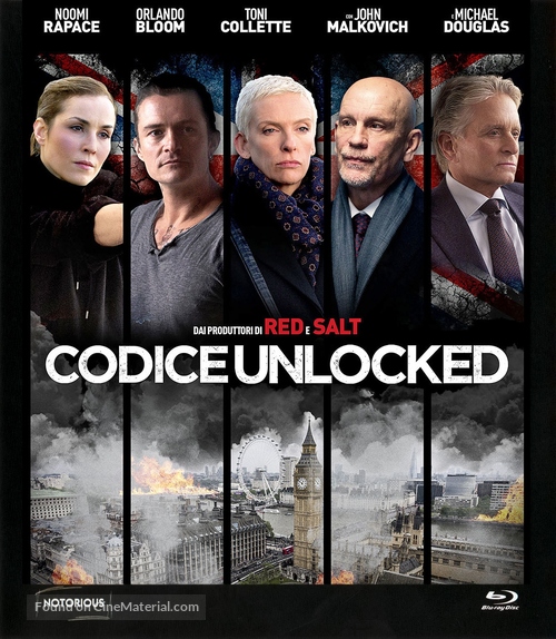 Unlocked - Italian Blu-Ray movie cover